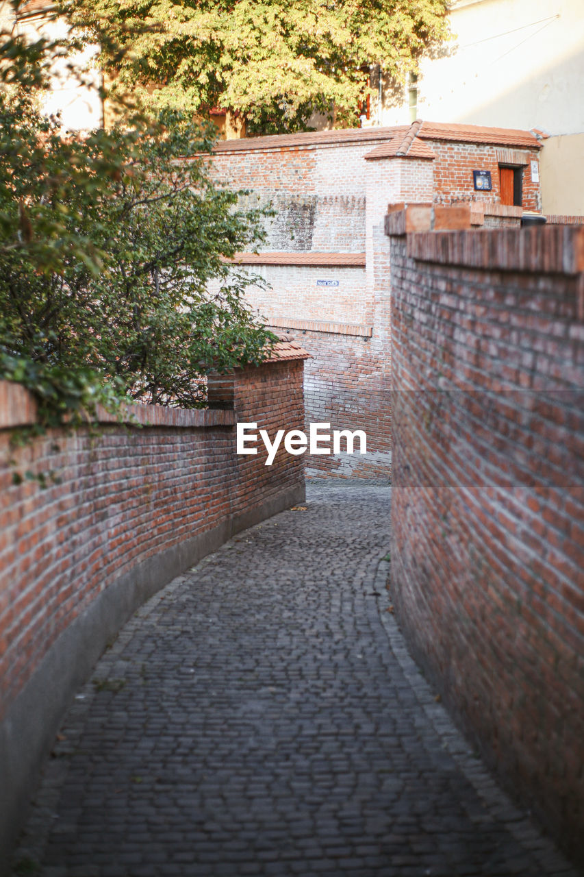 Footpath leading towards building