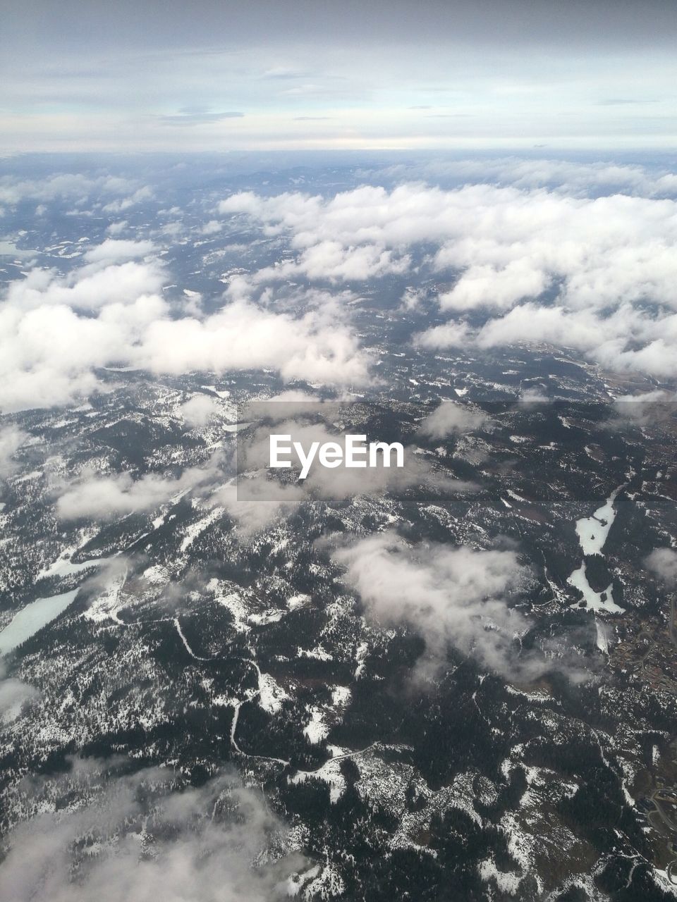 Aerial view of cloudscape against sky