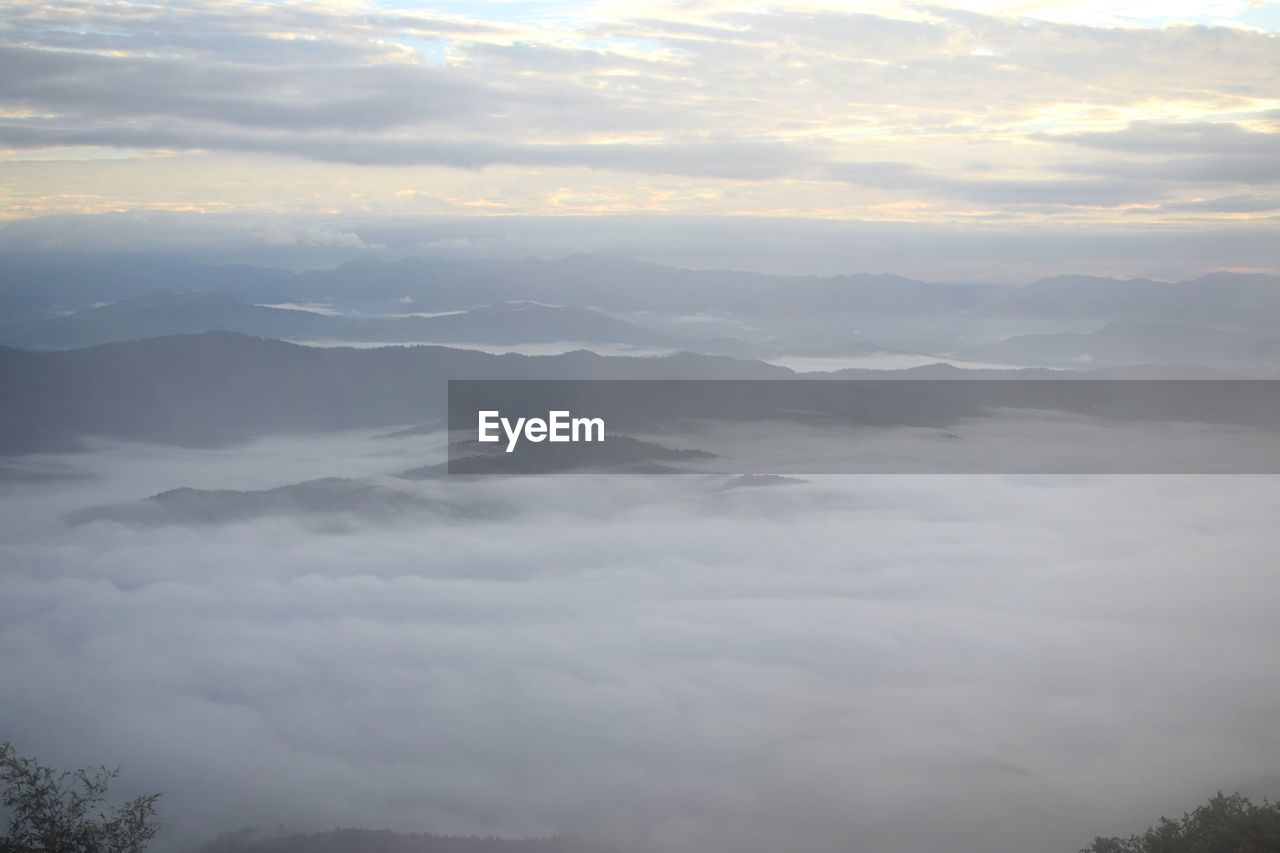 AERIAL VIEW OF CLOUDS OVER SKY