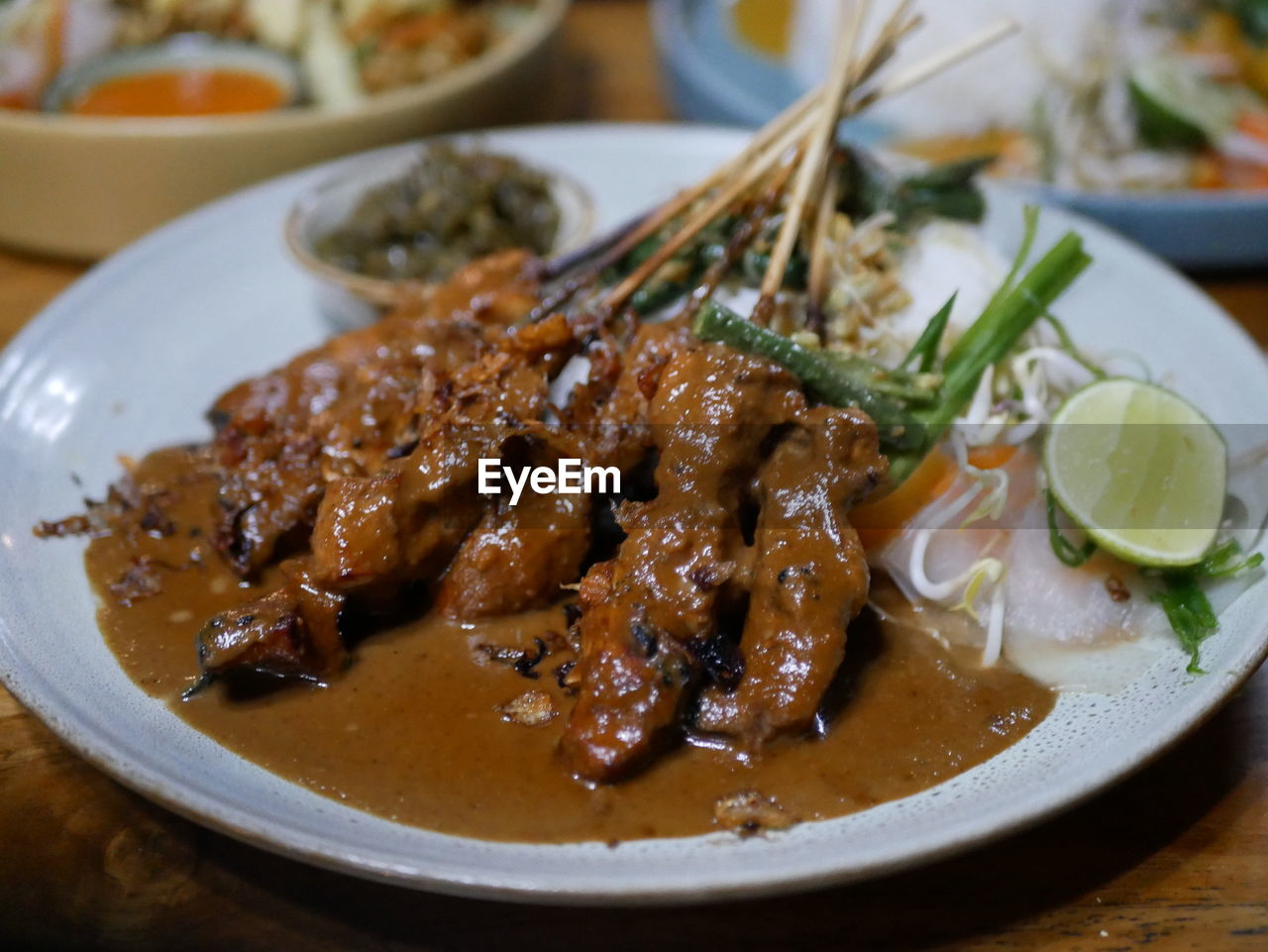 Close-up of meal served in plate