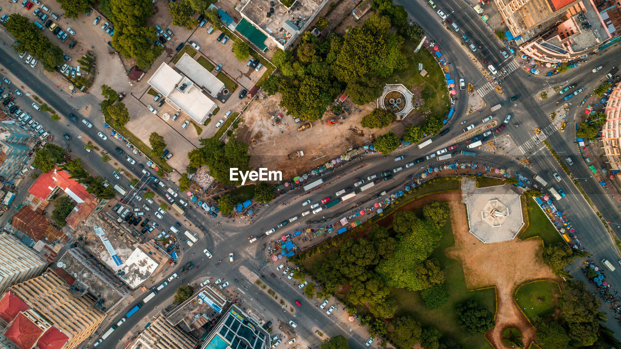 Aerial view of the haven of peace, city of dar es salaam