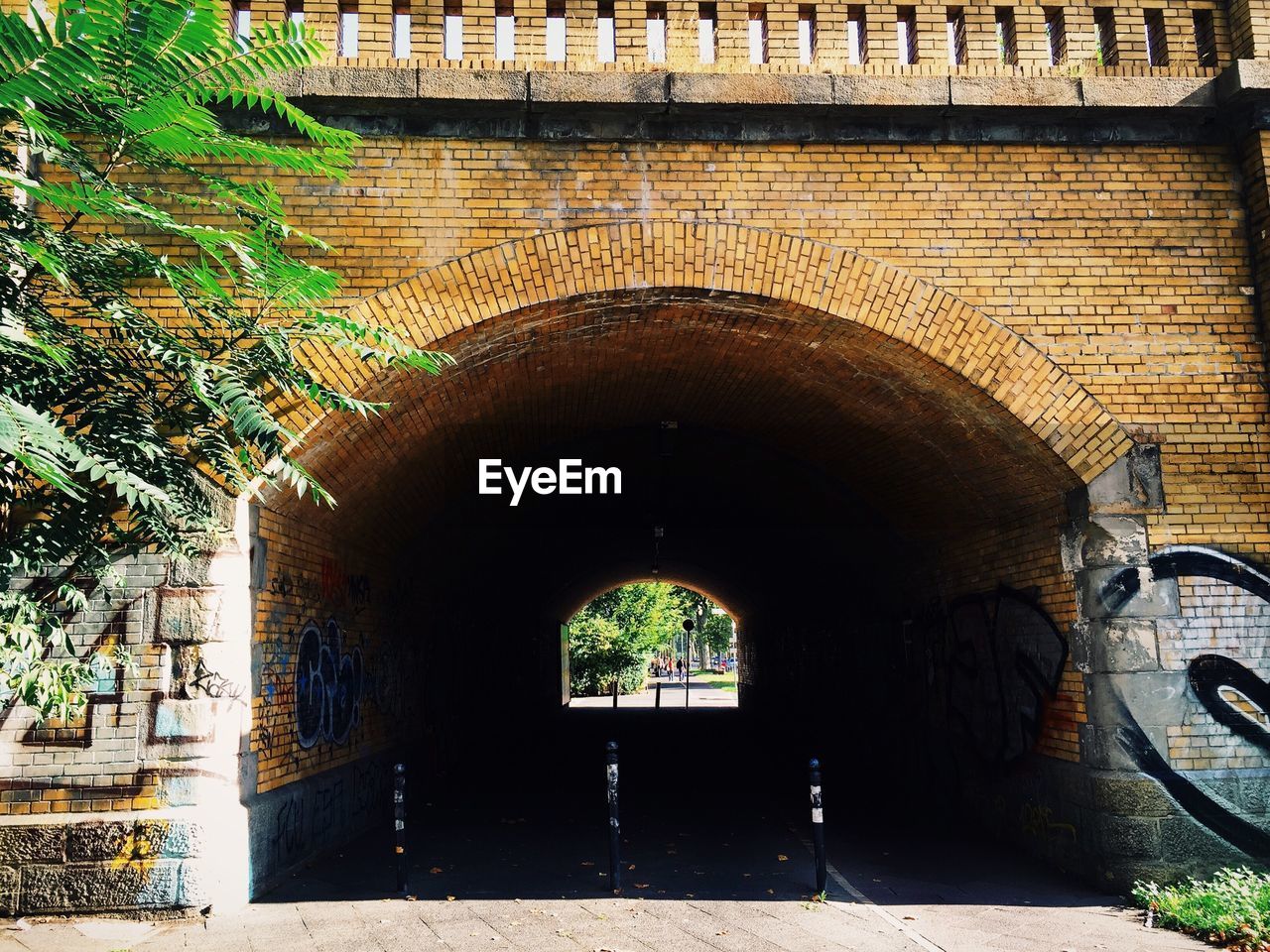 View of small arch tunnel