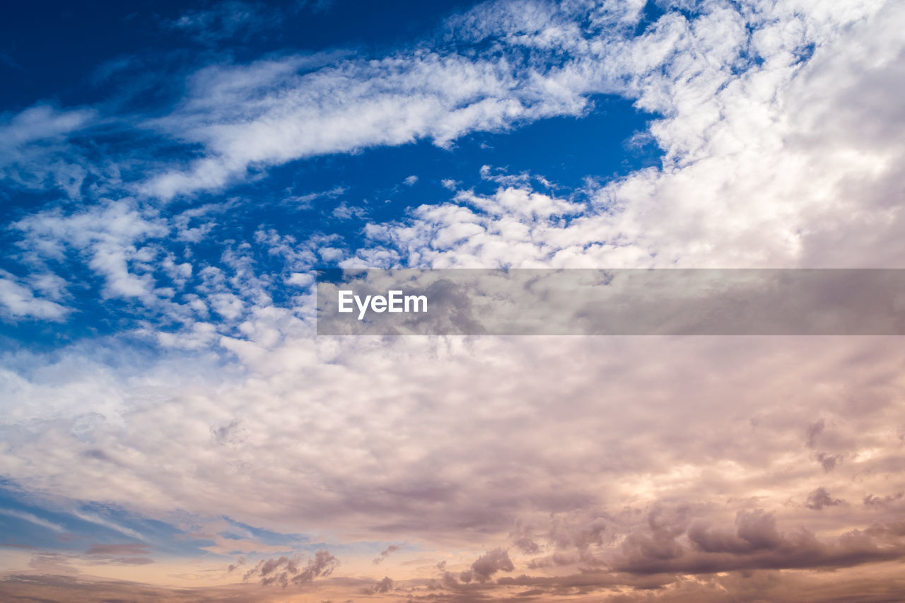 Low angle view of clouds in sky