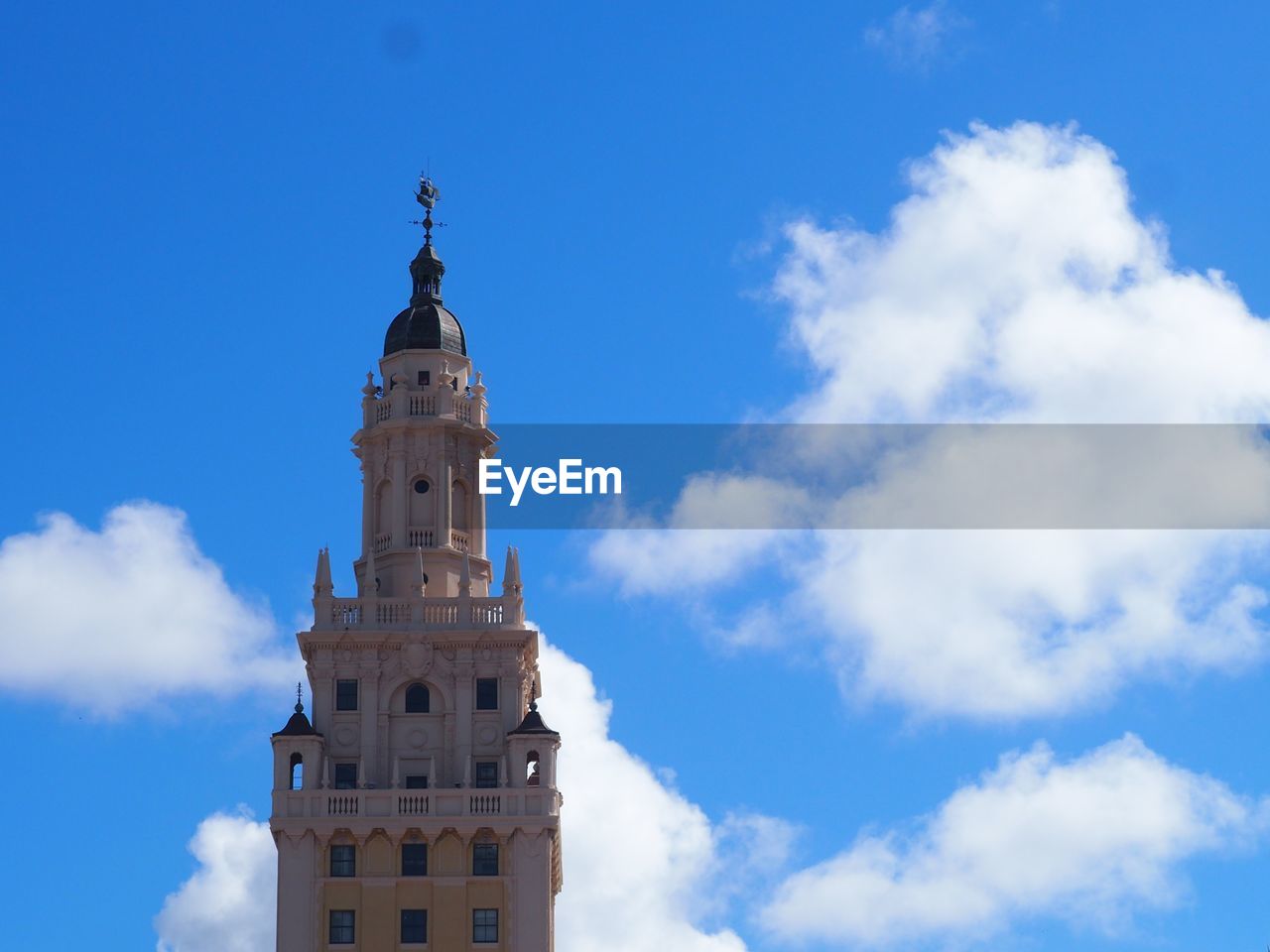 Low angle view of tower of building against sky