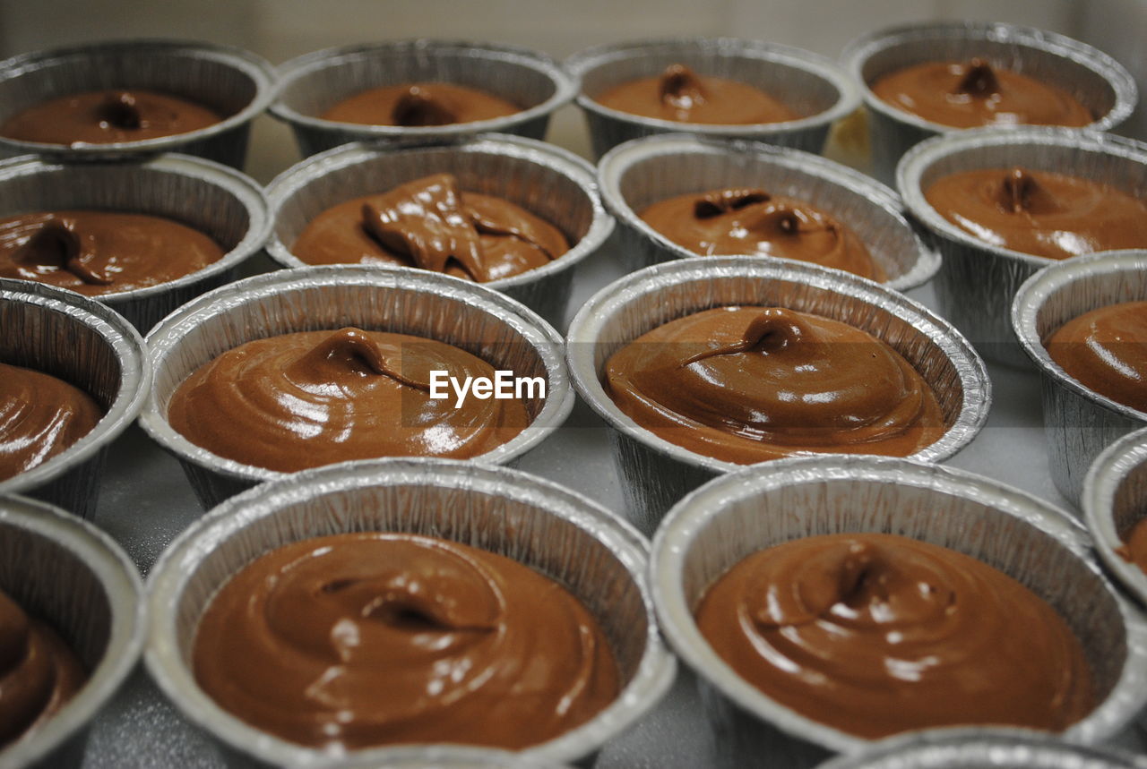 Close-up of souffles