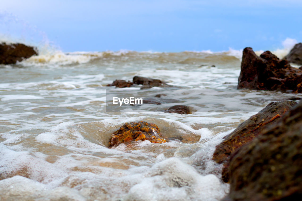 SCENIC VIEW OF SEA SHORE