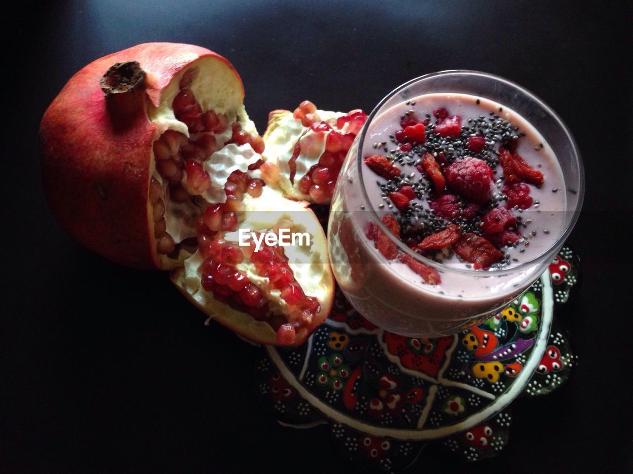 Close-up of fruits in bowl on table