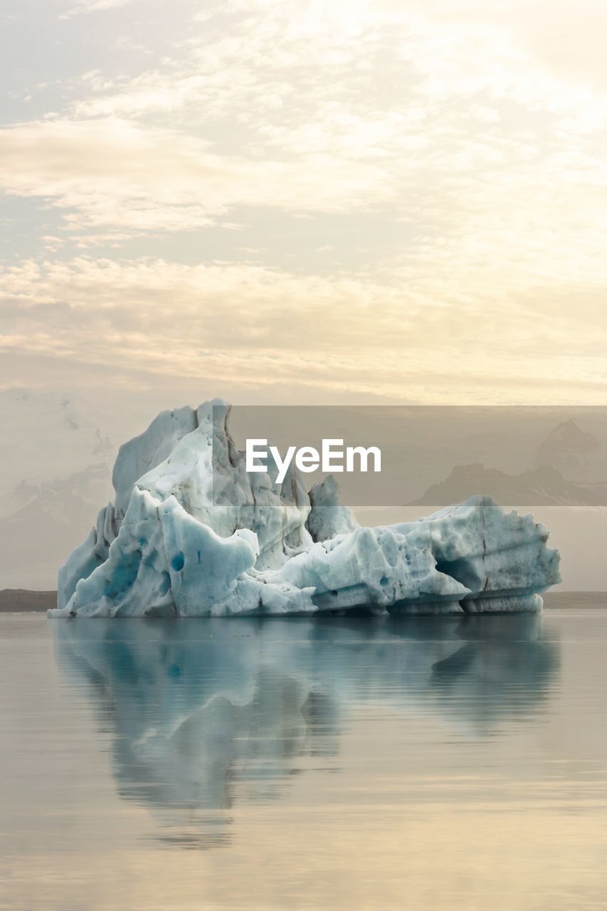 Floating iceberg at jokulsarlon glacier lagoon ,south of iceland