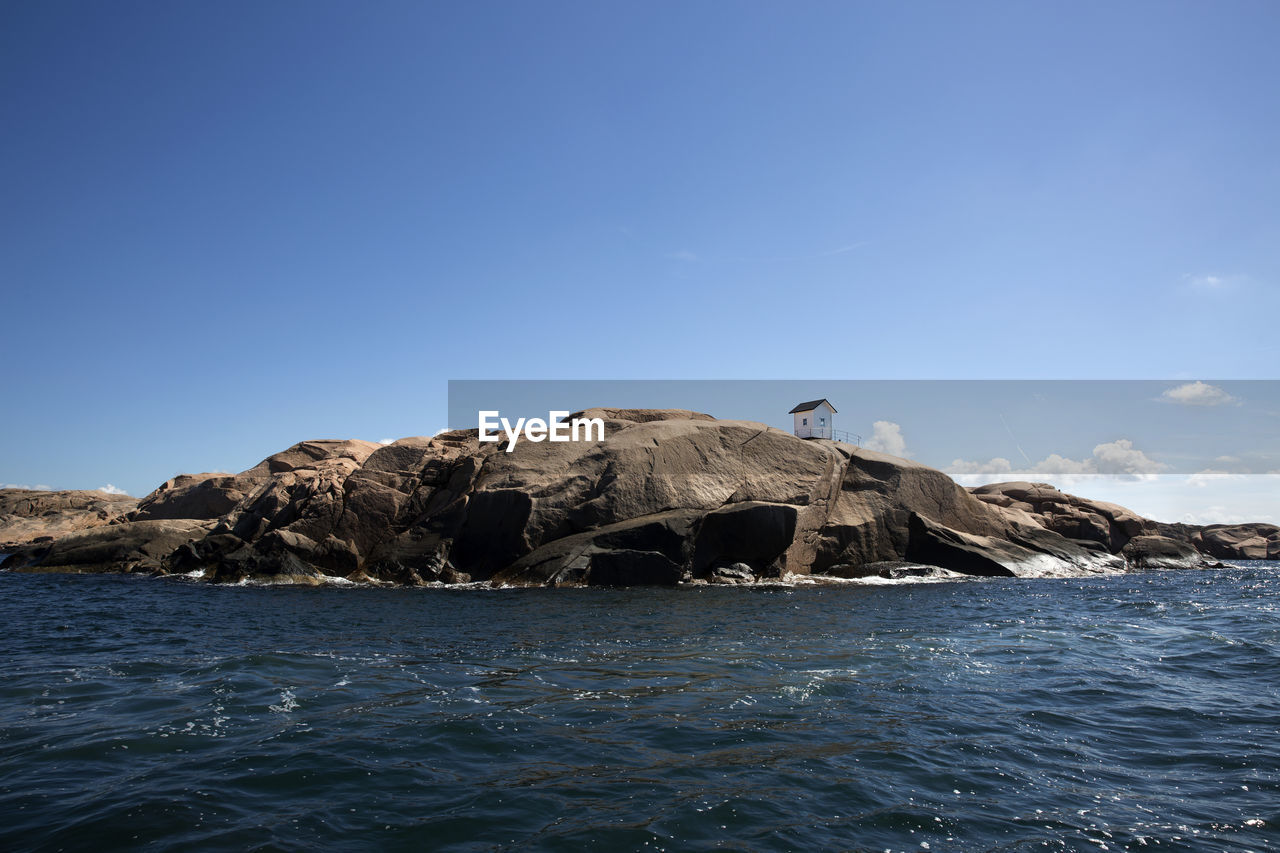 View of rocky coast