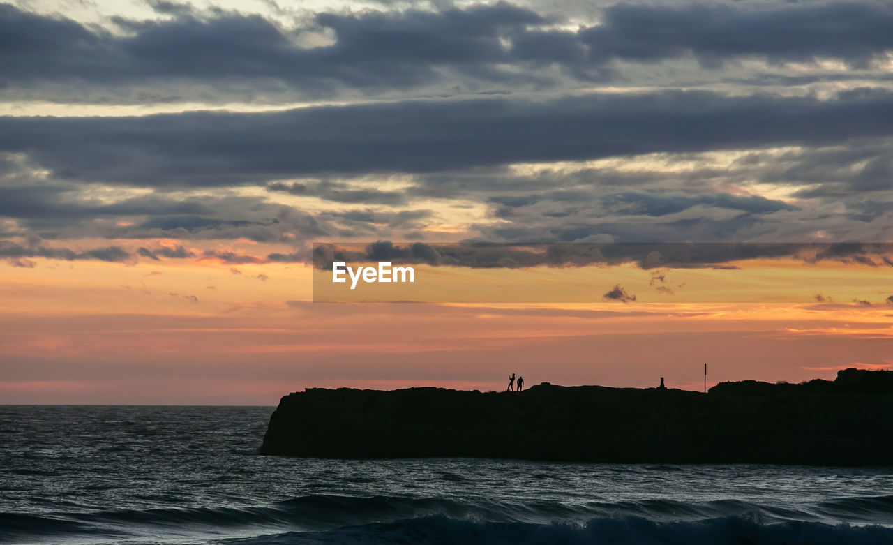 SCENIC VIEW OF SEA DURING SUNSET