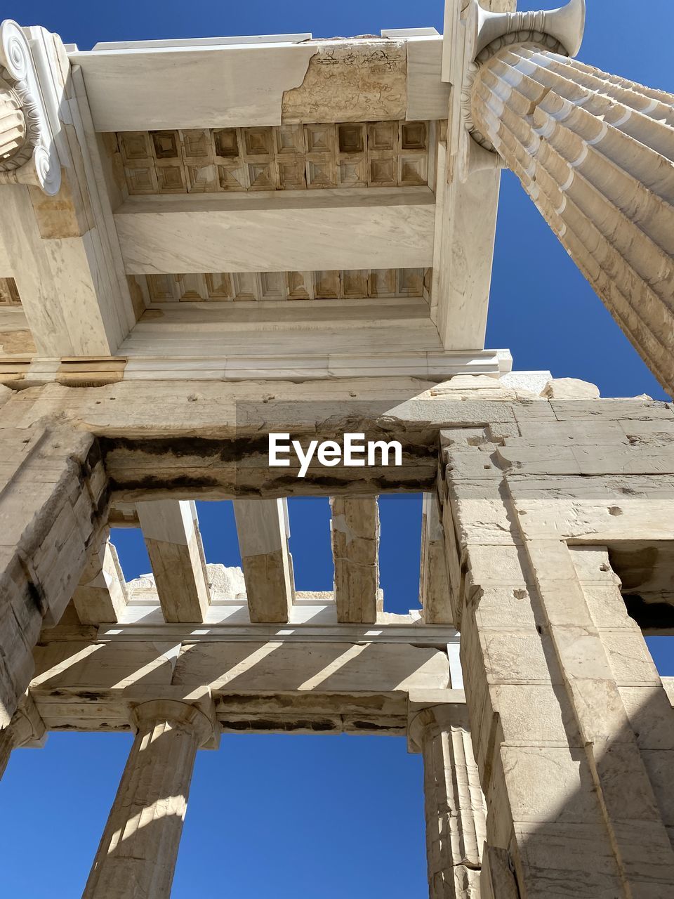 LOW ANGLE VIEW OF HISTORIC BUILDING