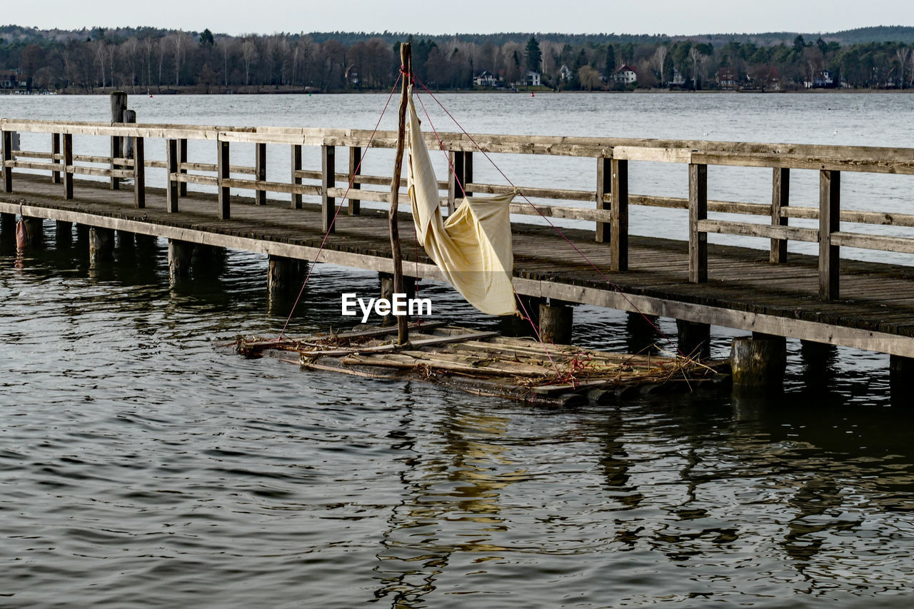 PIER ON RIVER