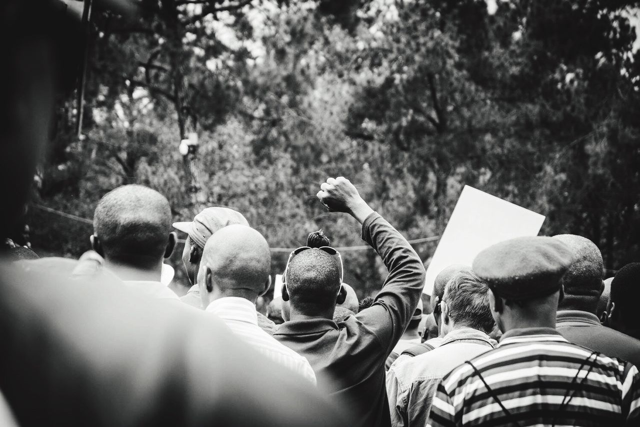 People during protest