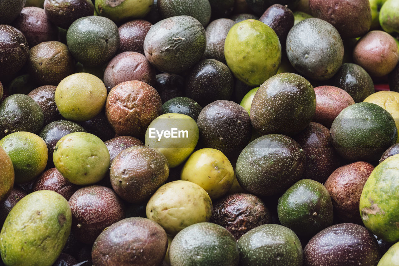 Group of passion fruit