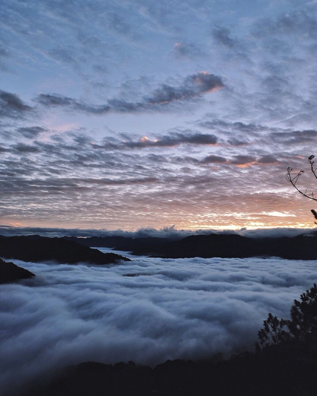 DRAMATIC SKY OVER LANDSCAPE