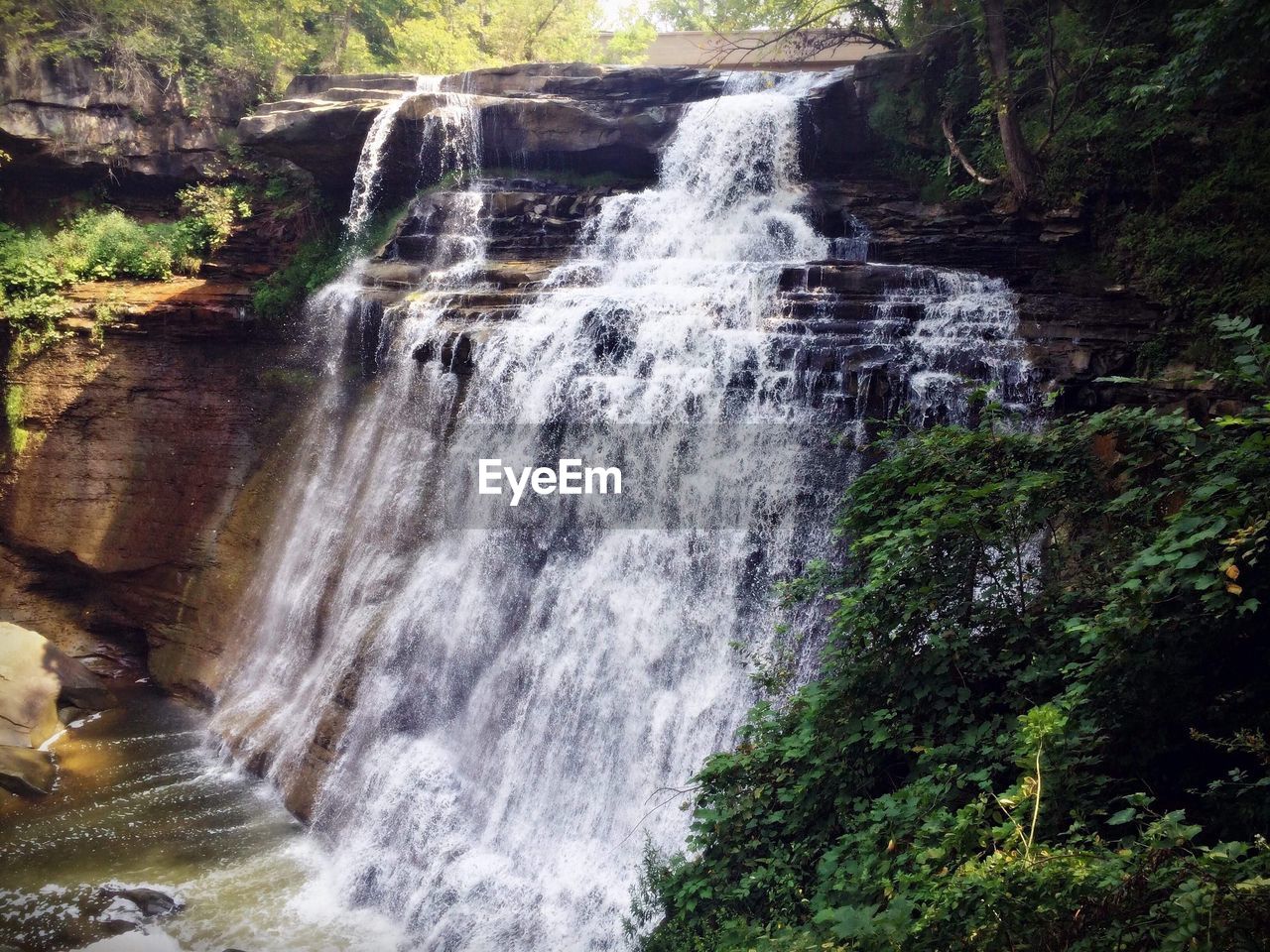 SCENIC VIEW OF WATERFALL