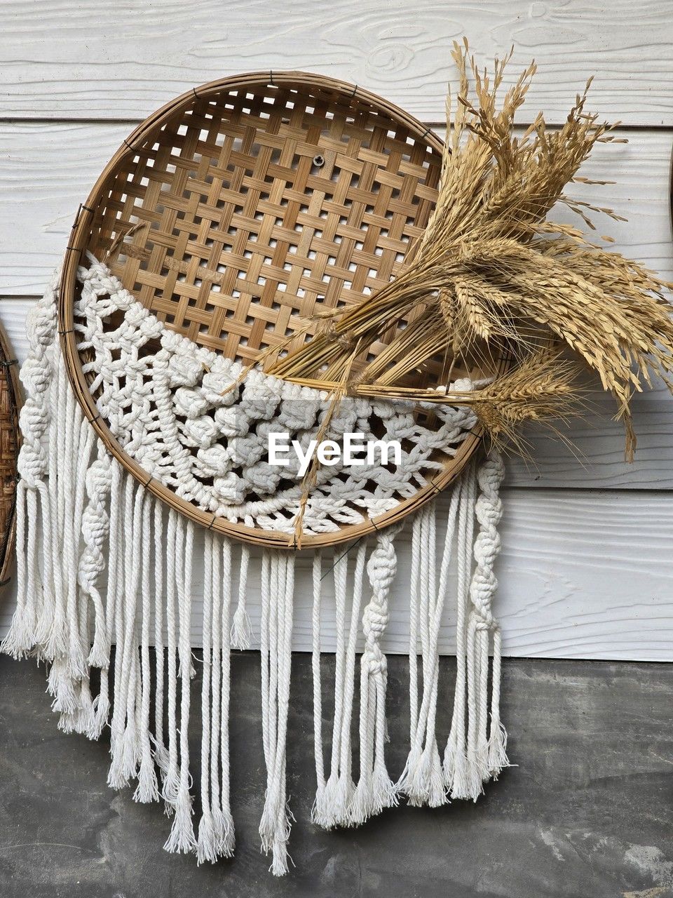 wicker, wood, basket, no people, indoors, fashion accessory, table, still life, container, craft