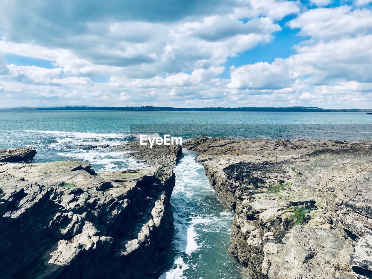 PANORAMIC VIEW OF SEA AGAINST SKY