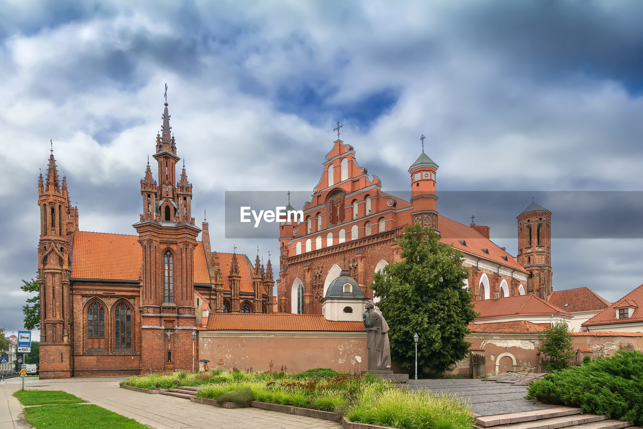 Bernardine church and church of st. anne in vilnius, lithuania