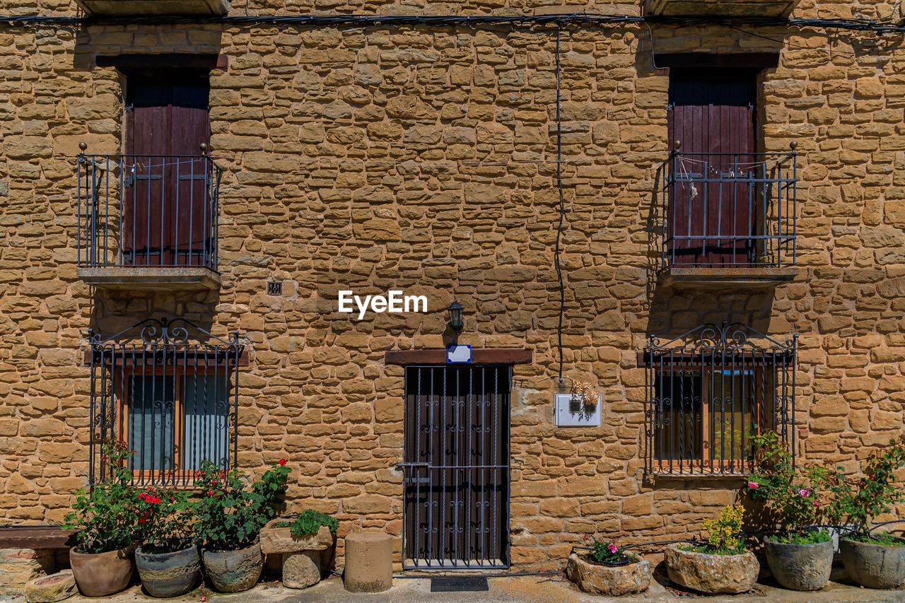 low angle view of old building