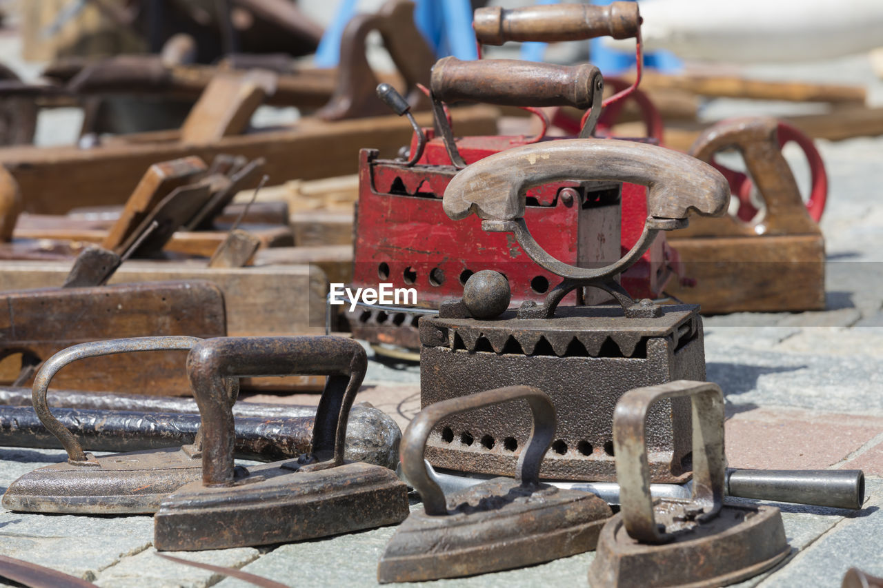 Old iron and tools