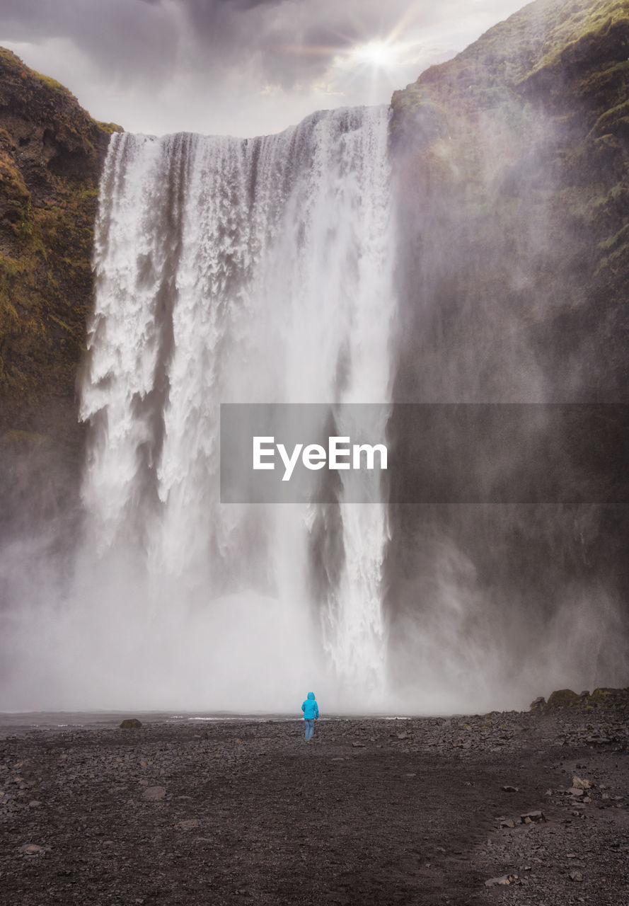 SCENIC VIEW OF WATERFALL