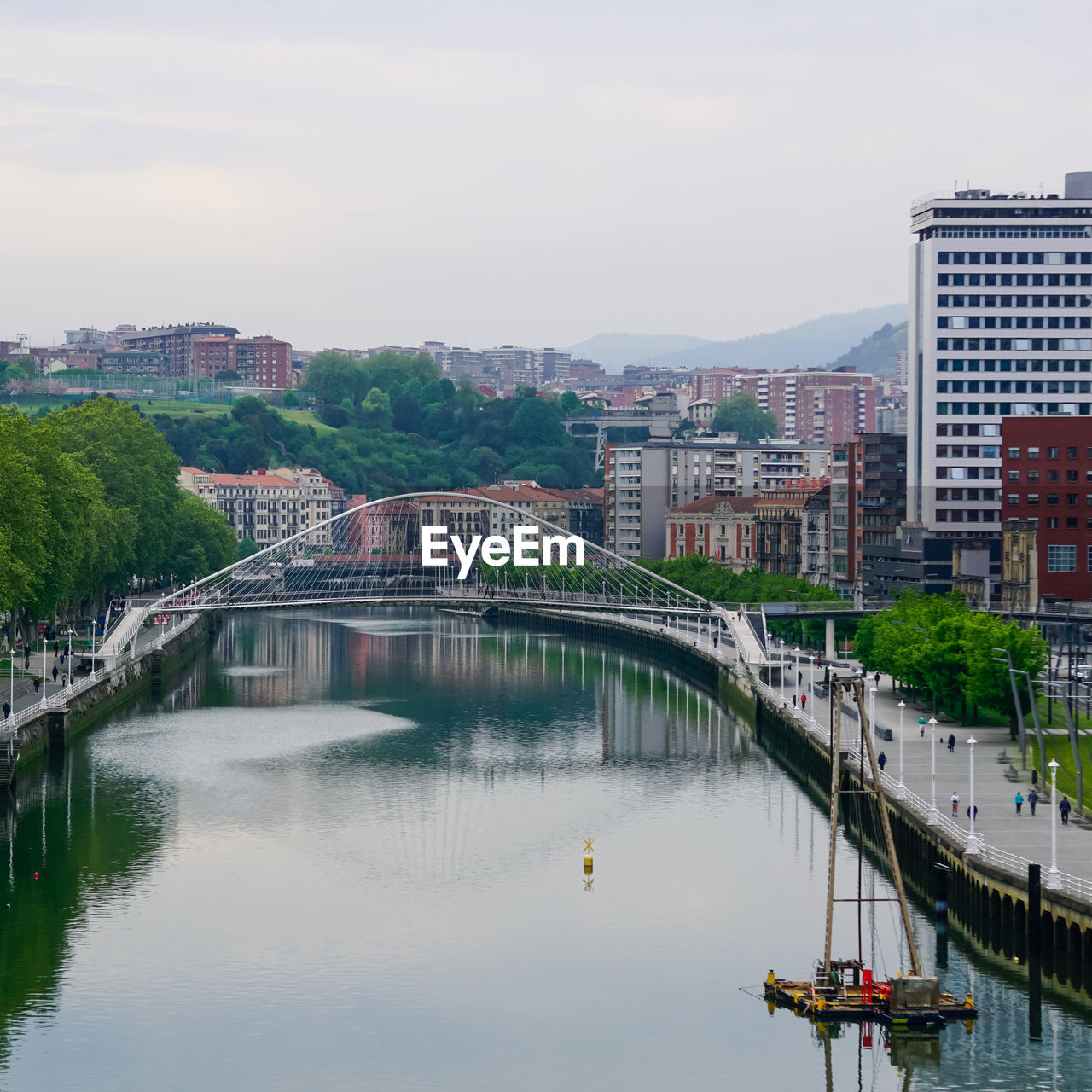 City view from bilbao city, basque country, spain, travel destinations