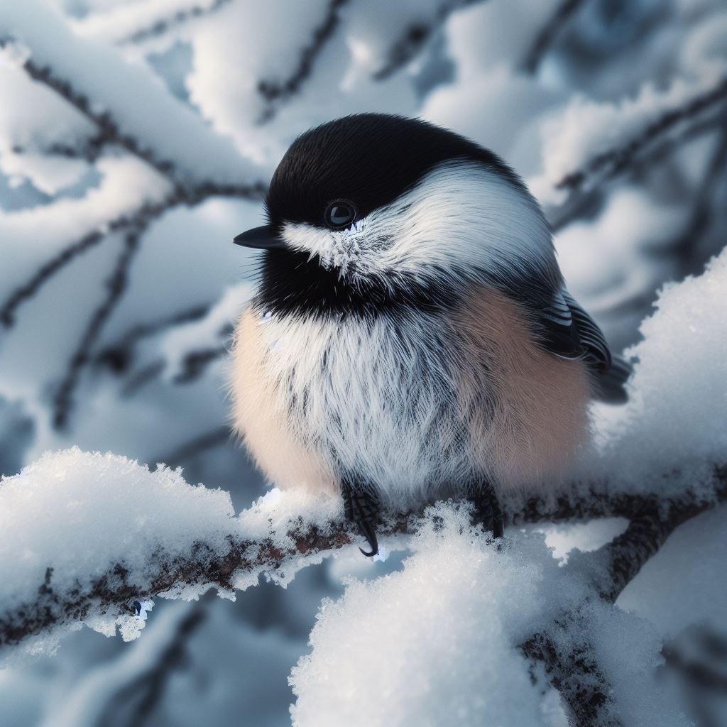 winter, snow, animal, animal themes, cold temperature, bird, one animal, animal wildlife, wildlife, close-up, nature, frozen, no people, ice, beauty in nature, environment, white, outdoors, tree, polar climate, blue, branch, plant, full length, penguin, land, day, wilderness
