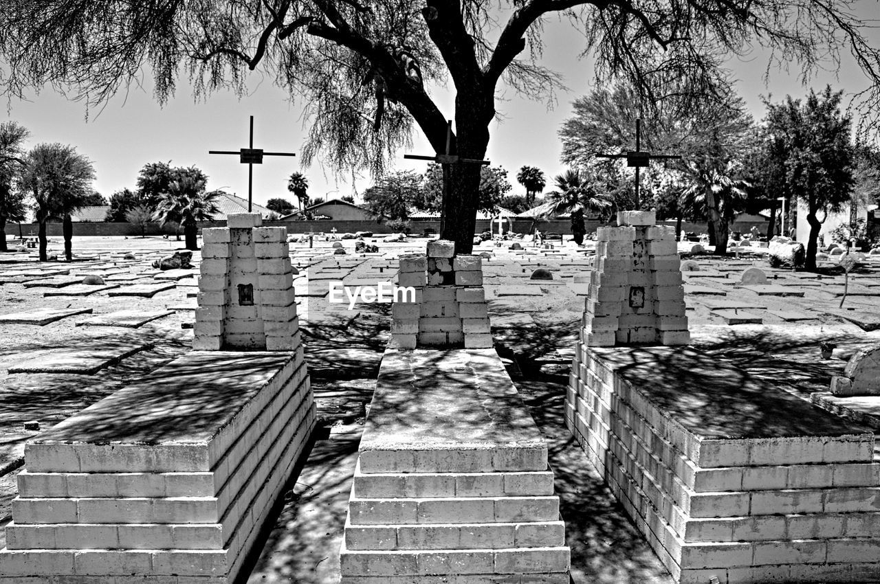 CEMETERY AGAINST SKY