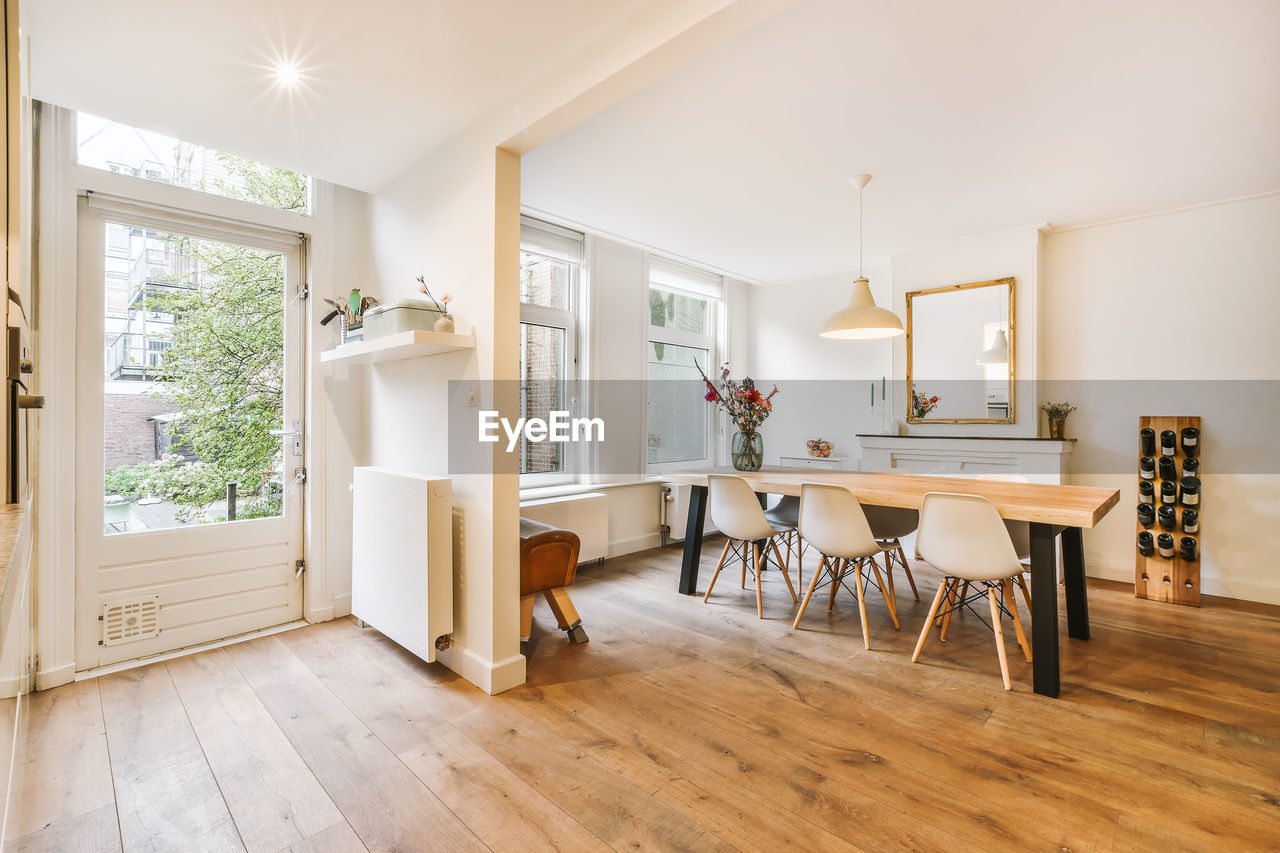 View of dining area in apartment