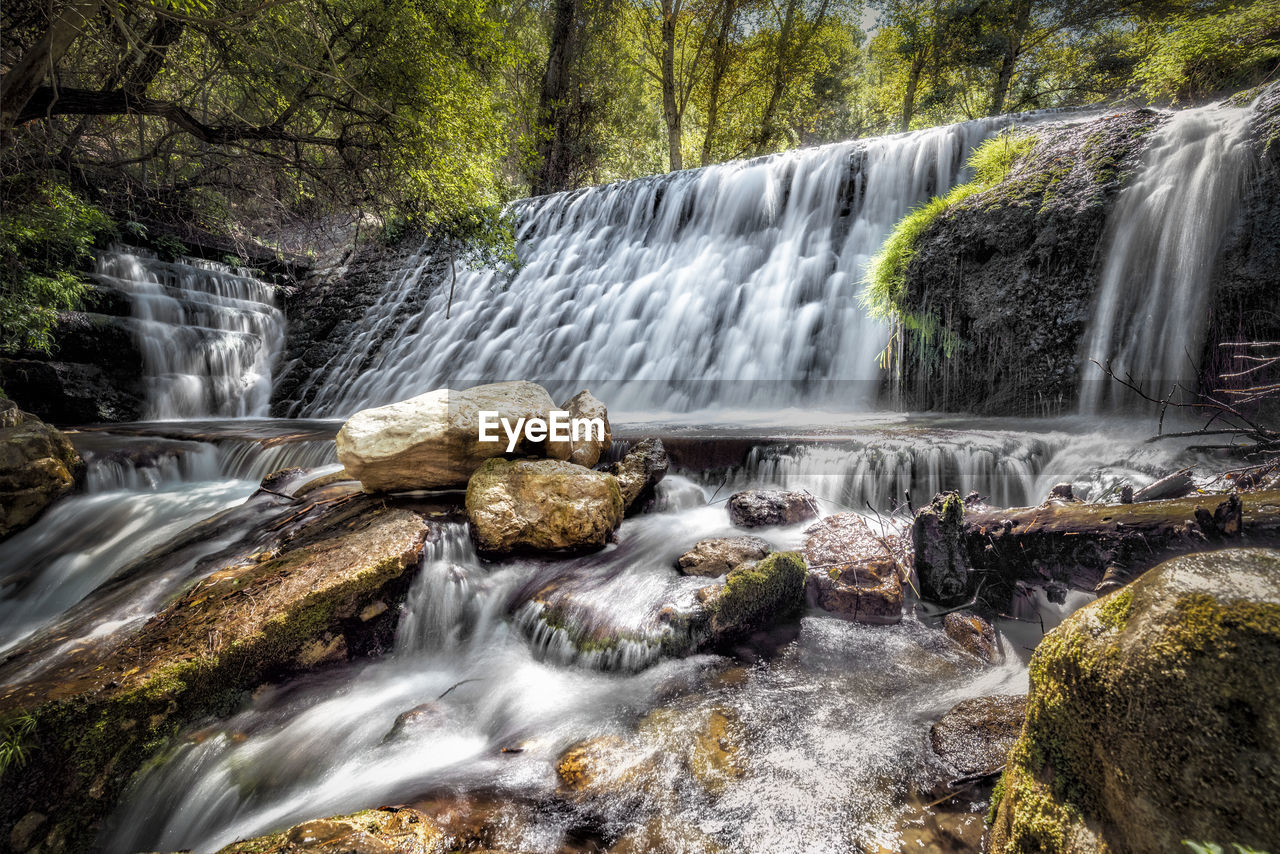 SCENIC VIEW OF WATERFALL