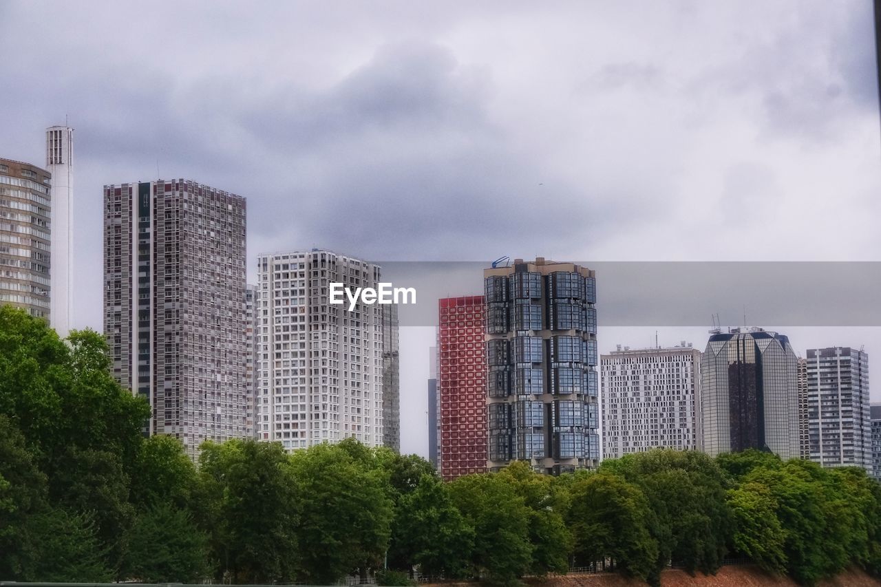 MODERN BUILDINGS AGAINST SKY