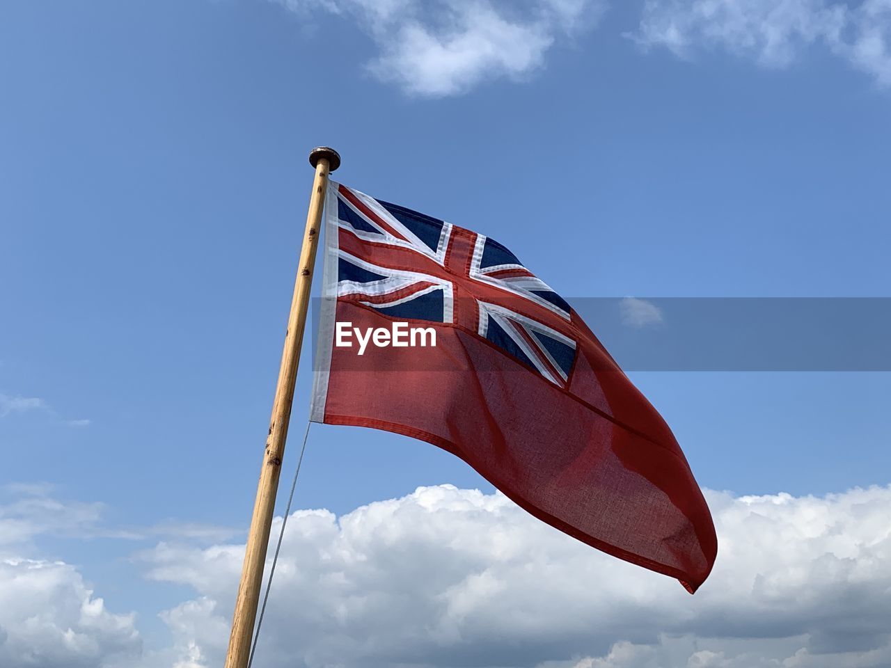 Flag with sky backdrop 