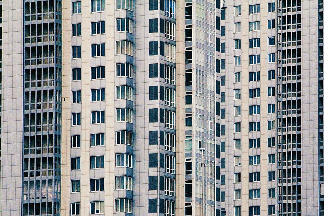 Full frame shot of residential buildings