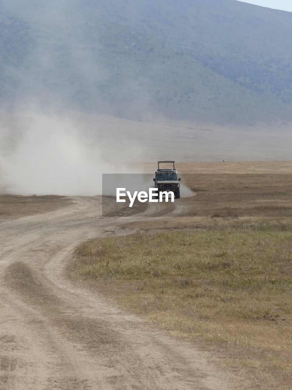 Car on dirt road