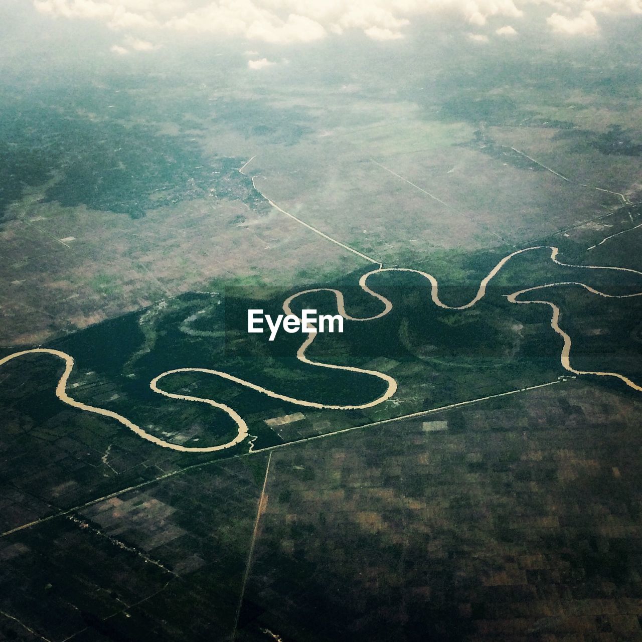 AERIAL VIEW OF GREEN LANDSCAPE