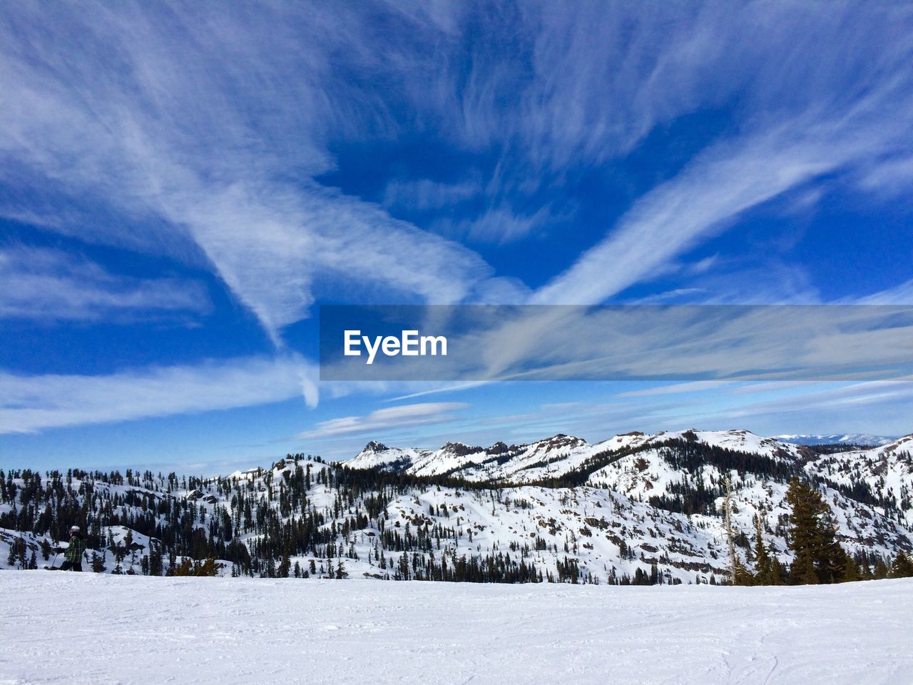 Idyllic shot of snowcapped mountains against sky