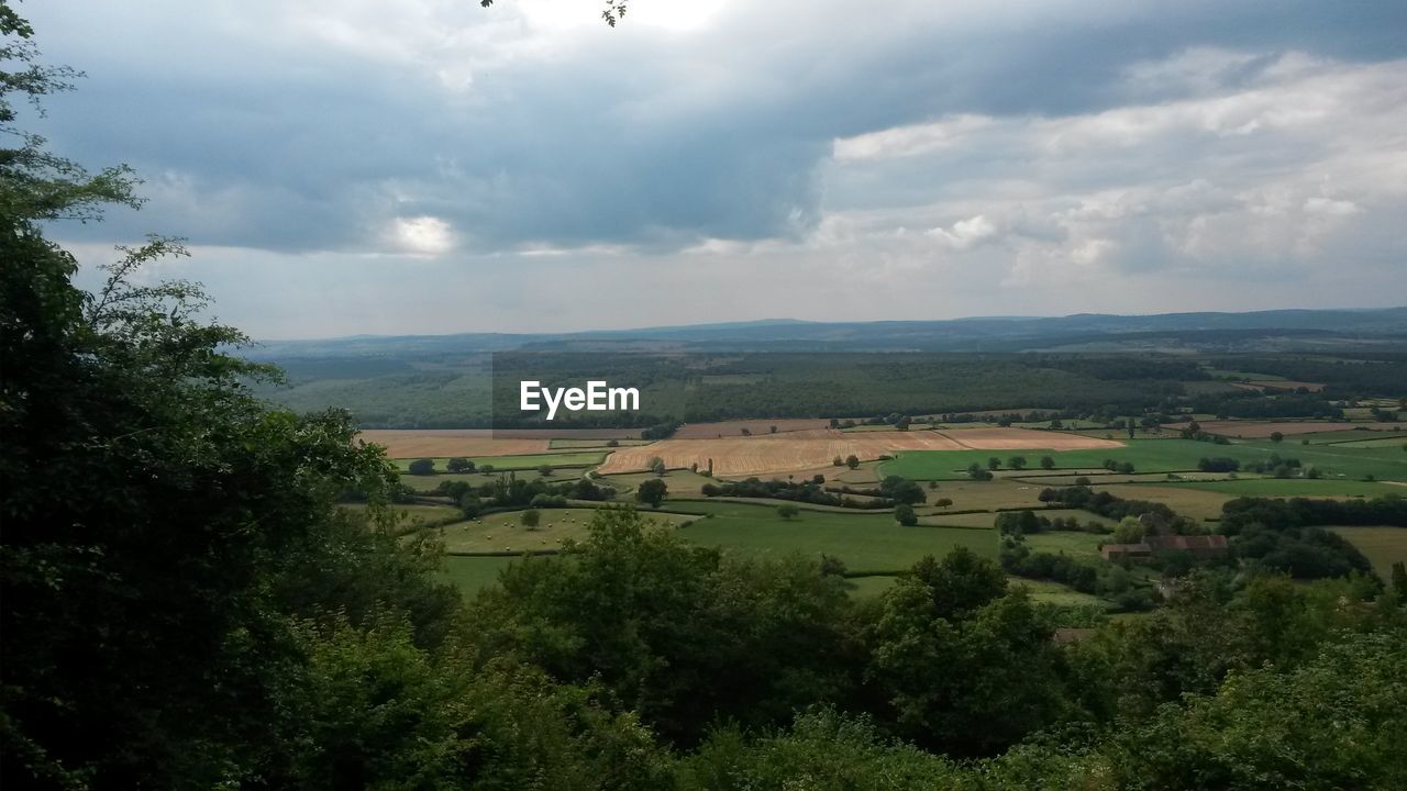 SCENIC VIEW OF LANDSCAPE AGAINST CLOUDY SKY