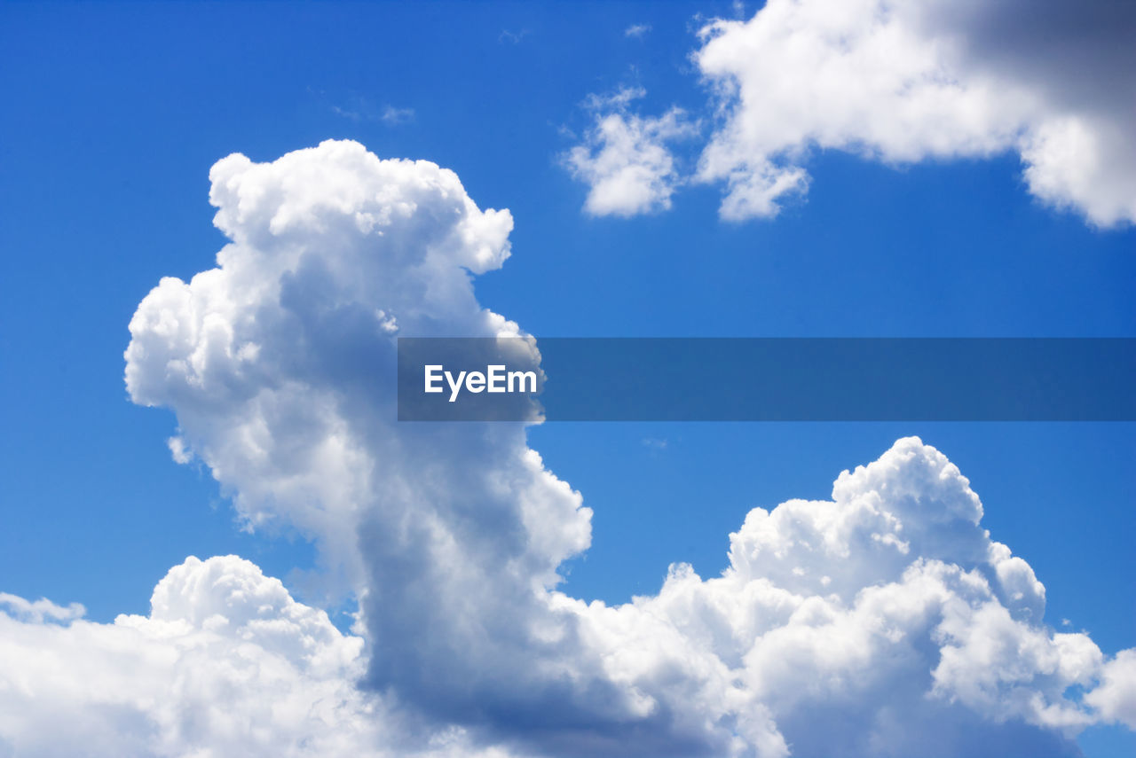 LOW ANGLE VIEW OF WHITE CLOUDS IN SKY