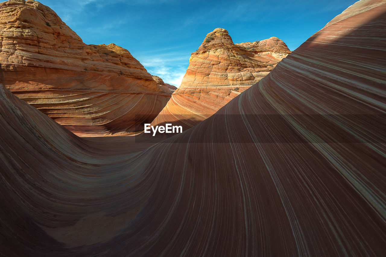 Scenic view of rock formations