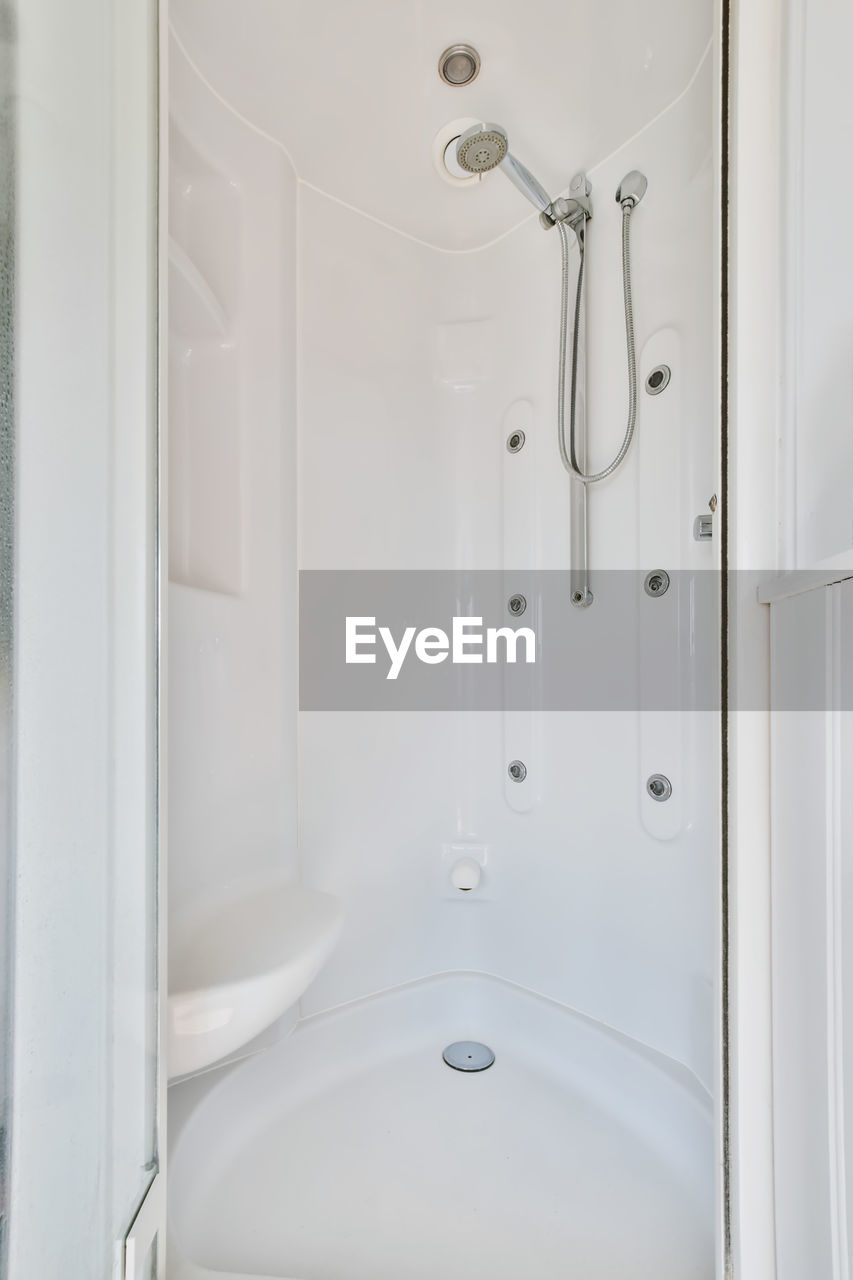 View of shower in bathroom