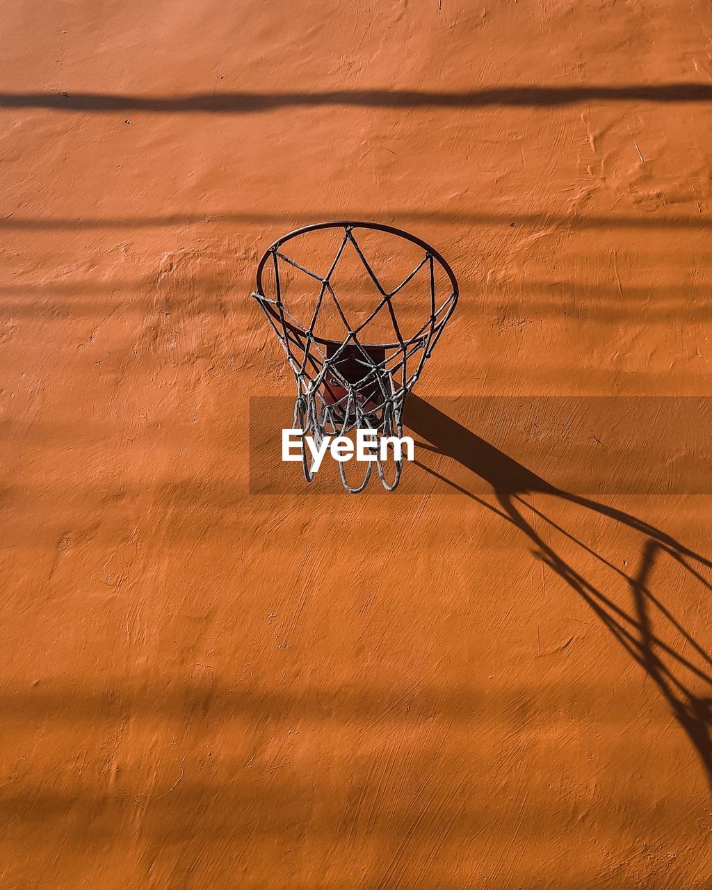 Low angle view of basketball hoop