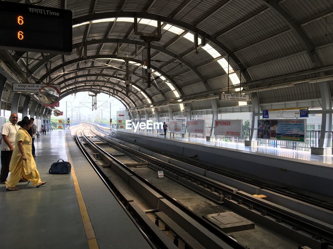 INTERIOR OF RAILROAD PLATFORM