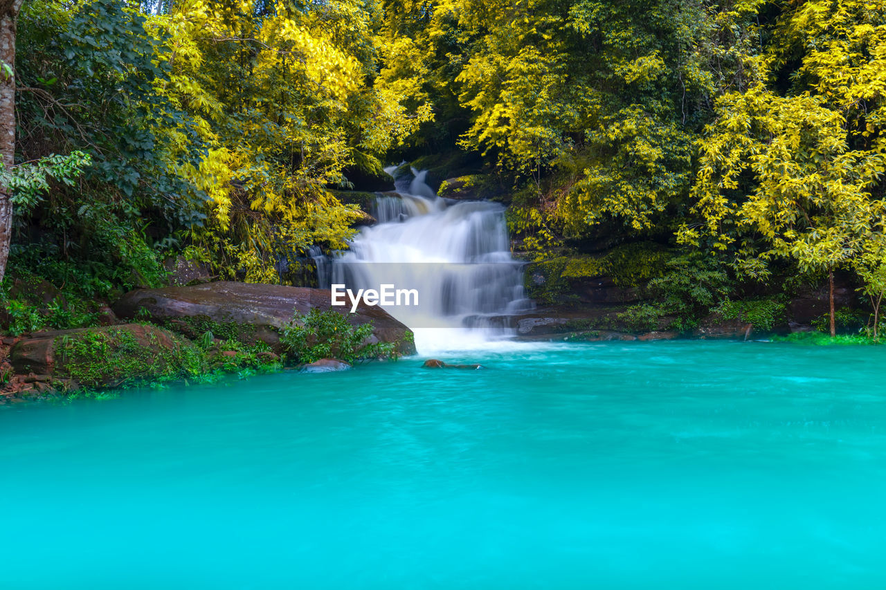 SCENIC VIEW OF WATERFALL