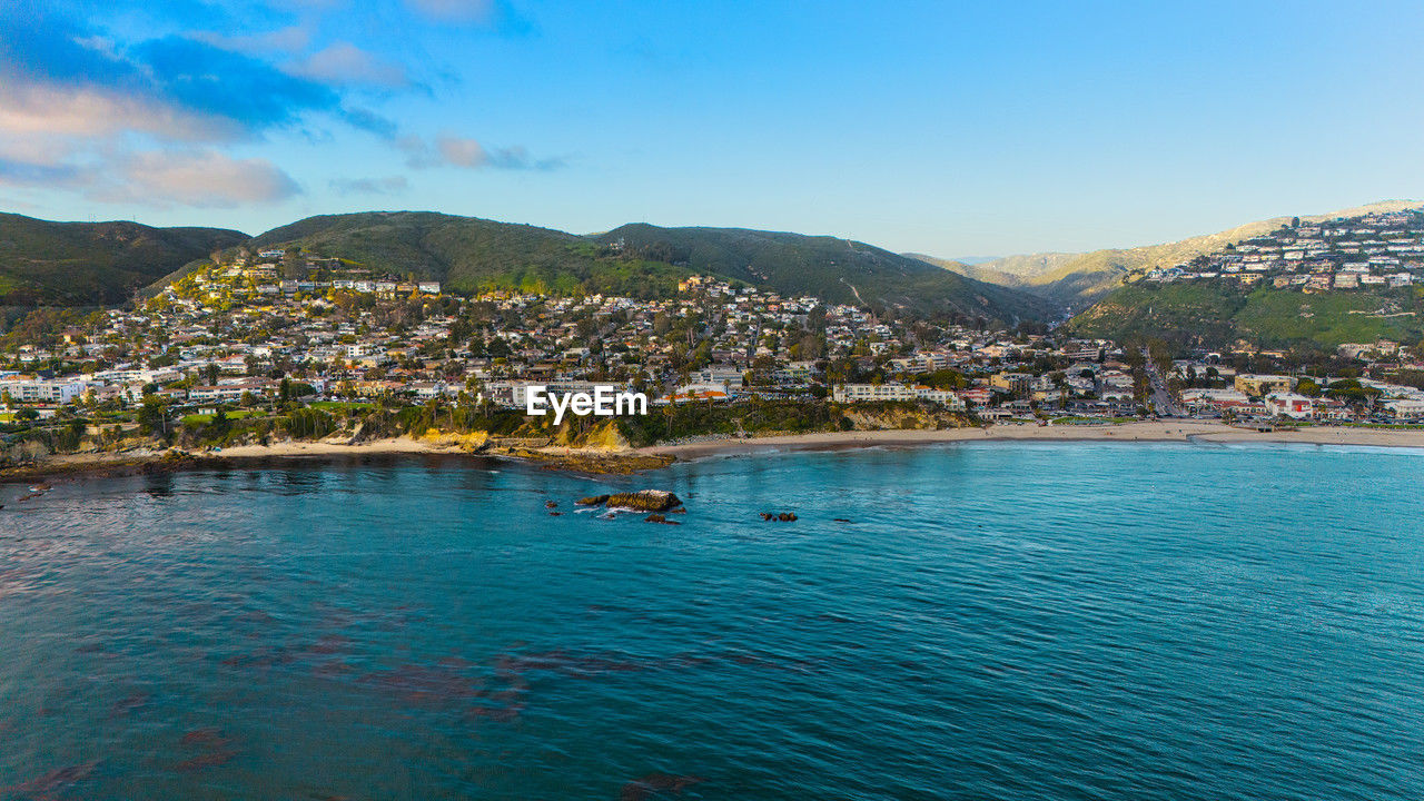 Aerial view laguna beach