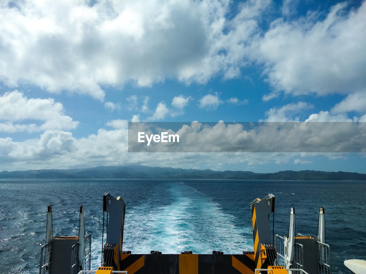 Panoramic view of sea against sky