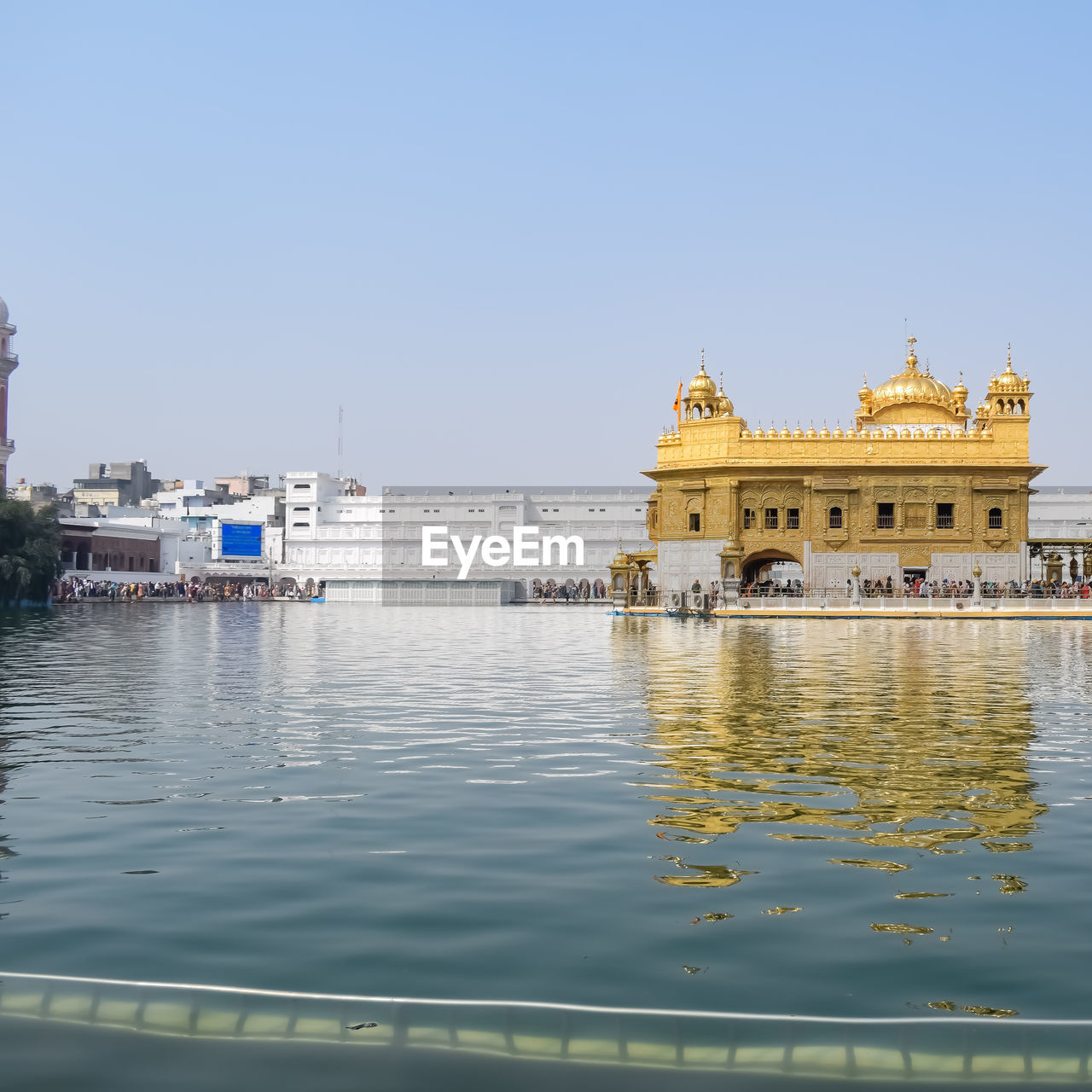 Beautiful view of golden temple 
 - harmandir sahib in amritsar, punjab, india, famous indian sikh