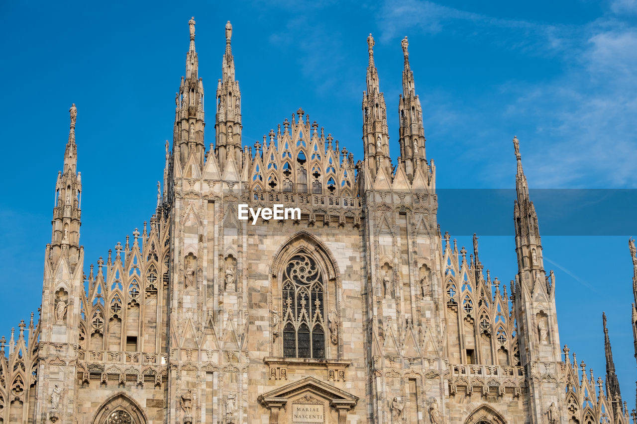 View of the famous duomo of milan, italy