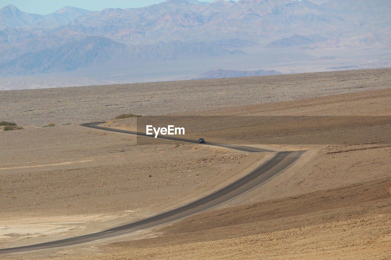 Scenic view of desert against sky