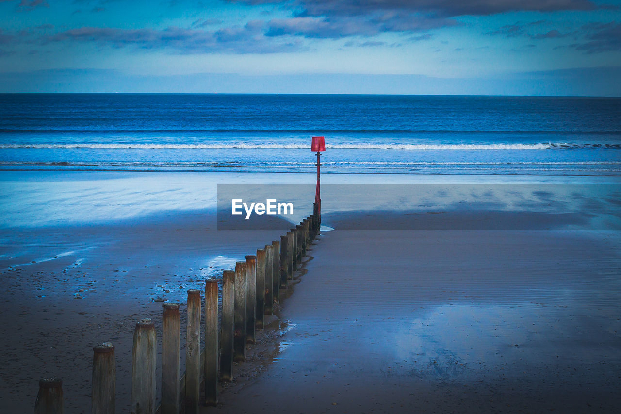 Redcar beach groynes